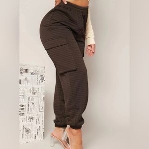 Sexy flap pocket side sweatpants